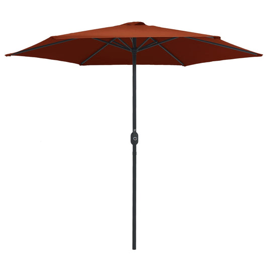 Garden Parasol with Aluminium Pole 270x246 cm Terracotta Garden Parasol with Aluminium Pole 270x246 cm Terracotta