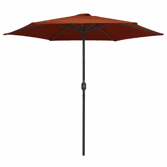 Garden Parasol with Aluminium Pole 270x246 cm Terracotta Garden Parasol with Aluminium Pole 270x246 cm Terracotta