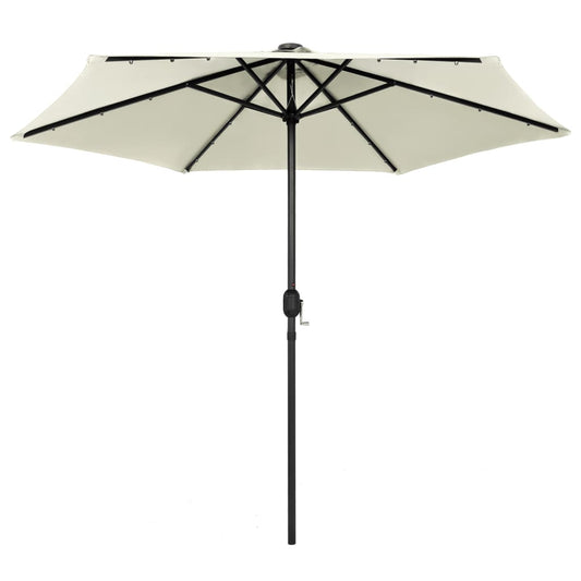 Garden Parasol | Sand White | Polyester, Aluminium | 270 cm diameter Garden Parasol | Sand White | Polyester, Aluminium | 270 cm diameter