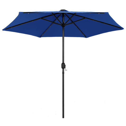 Garden Parasol | Azure Blue | Polyester, Aluminium, Steel | Medium Garden Parasol | Azure Blue | Polyester, Aluminium, Steel | Medium