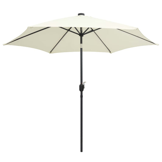 Garden Parasol | Sand white | 100% polyester, aluminium | 300 cm diameter Garden Parasol | Sand white | 100% polyester, aluminium | 300 cm diameter