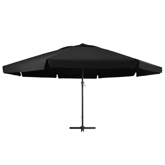 Garden Parasol with Aluminium Pole 500 cm Black Garden Parasol with Aluminium Pole 500 cm Black