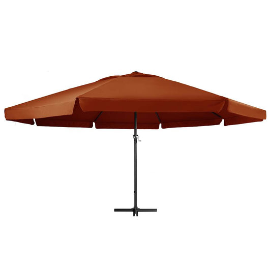 Garden Parasol with Aluminium Pole 600 cm Terracotta Garden Parasol with Aluminium Pole 600 cm Terracotta