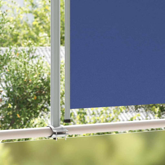 Patio Retractable Side Awning 140 x 300 cm Blue Patio Retractable Side Awning 140 x 300 cm Blue