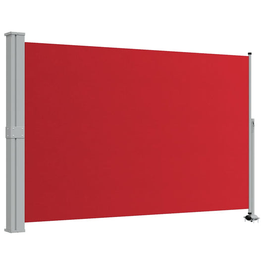 Patio Retractable Side Awning 160x300 cm Red Patio Retractable Side Awning 160x300 cm Red