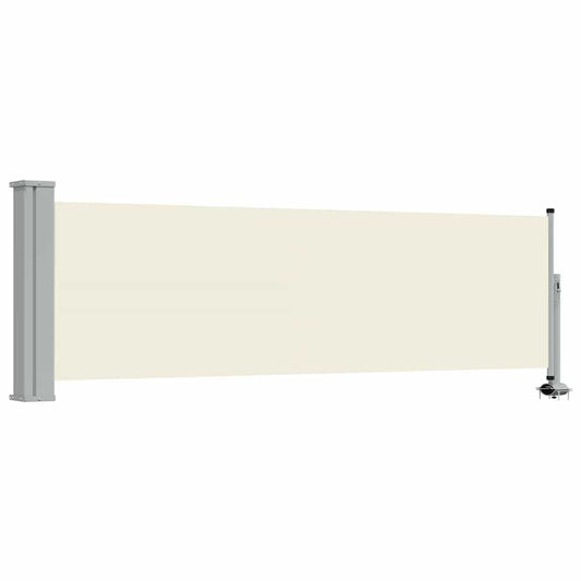 Patio Retractable Side Awning 80x300 cm Cream Patio Retractable Side Awning 80x300 cm Cream