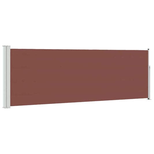 Patio Retractable Side Awning 100x300 cm Brown Patio Retractable Side Awning 100x300 cm Brown