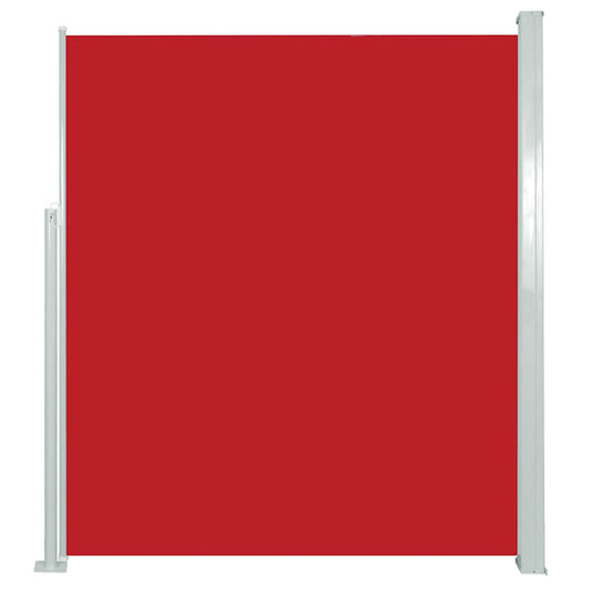 Patio Retractable Side Awning 120x500 cm Red Patio Retractable Side Awning 120x500 cm Red