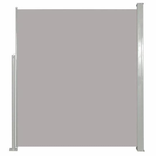 Patio Retractable Side Awning 120x500 cm Grey Patio Retractable Side Awning 120x500 cm Grey
