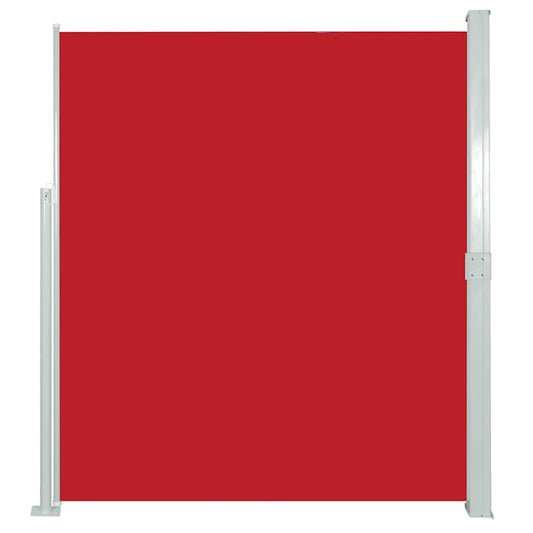 Patio Retractable Side Awning 140x500 cm Red Patio Retractable Side Awning 140x500 cm Red