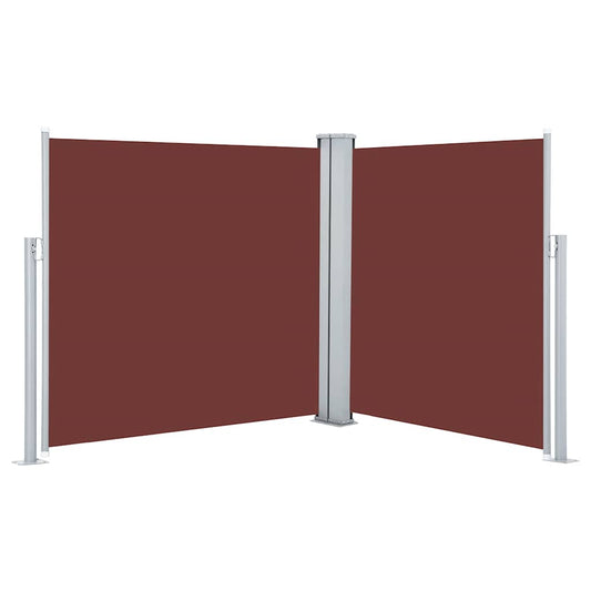 Retractable Side Awning Brown 120x600 cm Retractable Side Awning Brown 120x600 cm