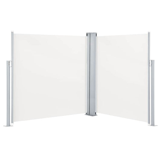 Retractable Side Awning Cream 140x600 cm Retractable Side Awning Cream 140x600 cm