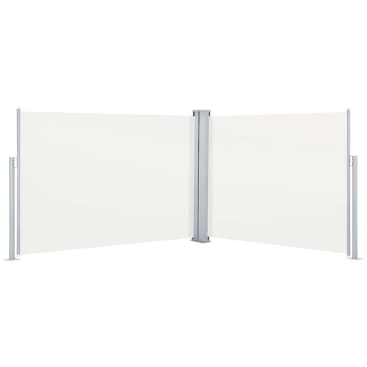 Retractable Side Awning Cream 100x1000 cm Retractable Side Awning Cream 100x1000 cm