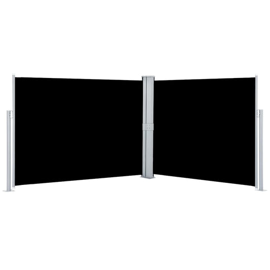Retractable Side Awning Black 140x1000 cm Retractable Side Awning Black 140x1000 cm