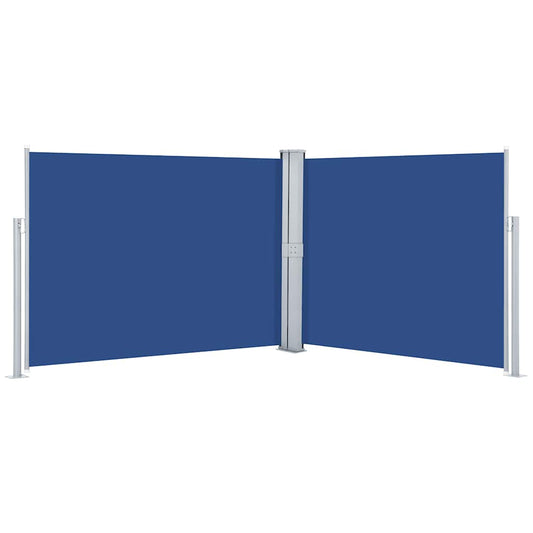 Retractable Side Awning Blue 140x1000 cm Retractable Side Awning Blue 140x1000 cm
