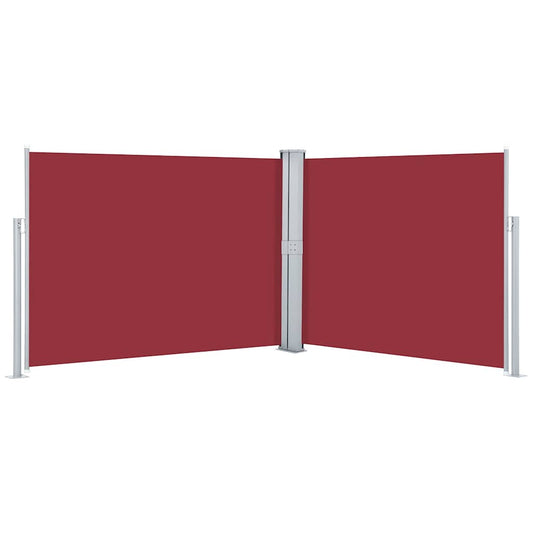 Retractable Side Awning Red 140x1000 cm Retractable Side Awning Red 140x1000 cm
