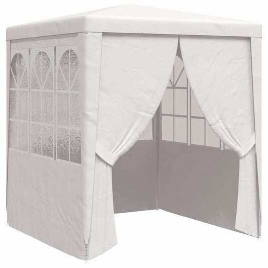 Professional Party Tent with Side Walls 2x2 m White 90 g/m² Professional Party Tent with Side Walls 2x2 m White 90 g/m²
