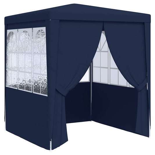 Professional Party Tent with Side Walls 2x2 m Blue 90 g/m² Professional Party Tent with Side Walls 2x2 m Blue 90 g/m²