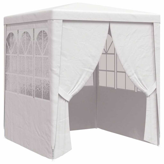Professional Party Tent with Side Walls 2.5x2.5 m White 90 g/m² Professional Party Tent with Side Walls 2.5x2.5 m White 90 g/m²