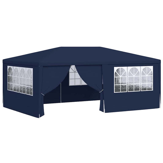 Professional Party Tent with Side Walls 4x6 m Blue 90 g/m? Professional Party Tent with Side Walls 4x6 m Blue 90 g/m?