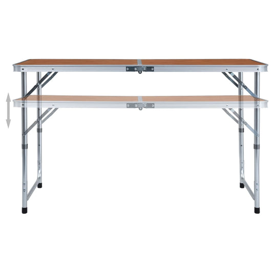 Foldable Camping Table Aluminium 120x60 cm Foldable Camping Table Aluminium 120x60 cm