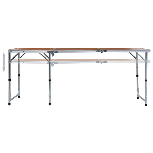 48174 vidaXL Foldable Camping Table Aluminium 180x60 cm 48174 vidaXL Foldable Camping Table Aluminium 180x60 cm
