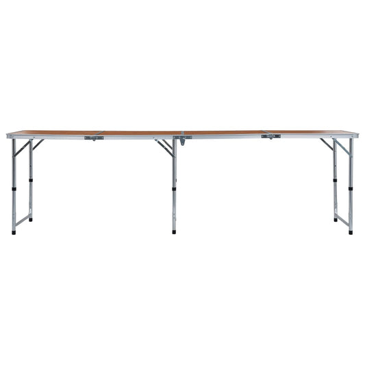 Foldable Camping Table Aluminium 240x60 cm Foldable Camping Table Aluminium 240x60 cm