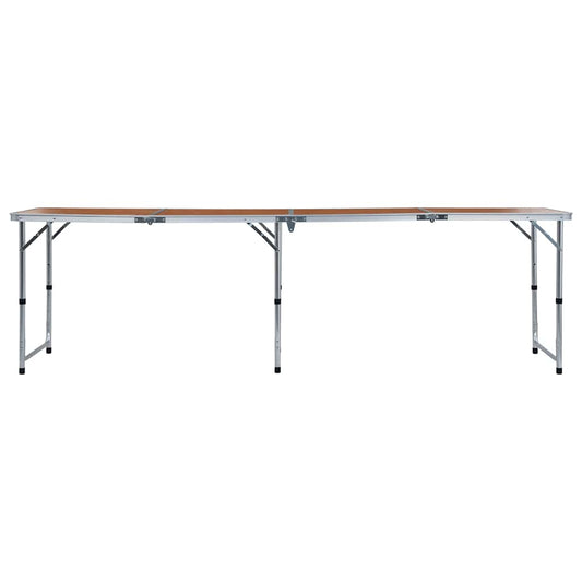 48176 vidaXL Foldable Camping Table Aluminium 240x60 cm 48176 vidaXL Foldable Camping Table Aluminium 240x60 cm