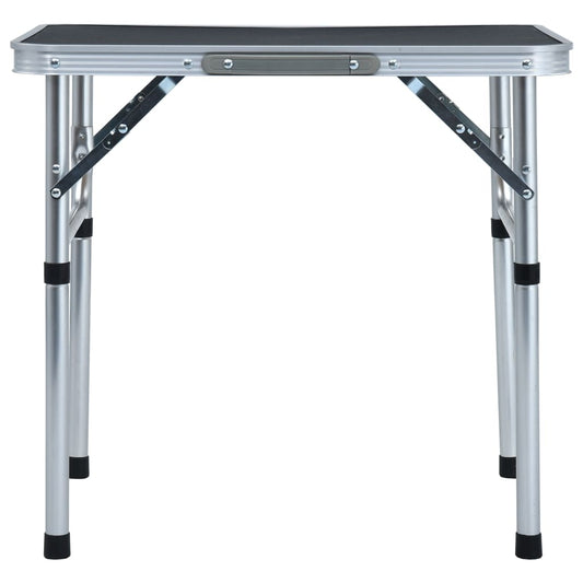 Folding Camping Table Grey Aluminium 60x45 cm Folding Camping Table Grey Aluminium 60x45 cm
