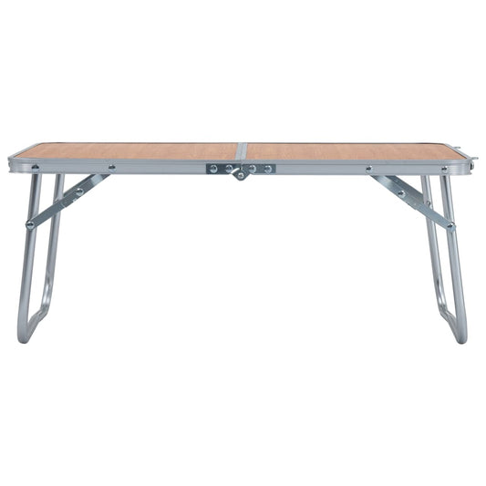 Folding Camping Table Brown Aluminium 60x40 cm Folding Camping Table Brown Aluminium 60x40 cm