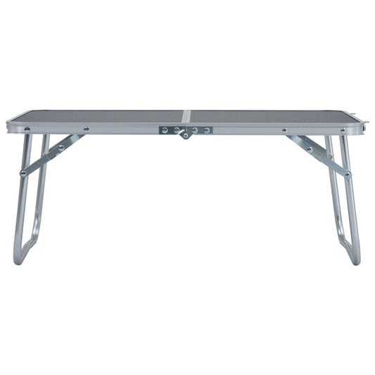 Folding Camping Table Grey Aluminium 60x40 cm Folding Camping Table Grey Aluminium 60x40 cm