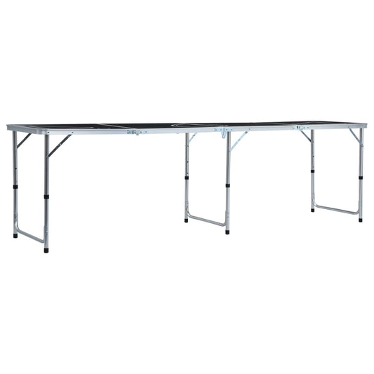 Folding Beer Pong Table 240 cm Black Folding Beer Pong Table 240 cm Black