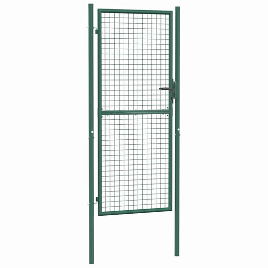 Fence Gate Steel 100x200 cm Green Fence Gate Steel 100x200 cm Green