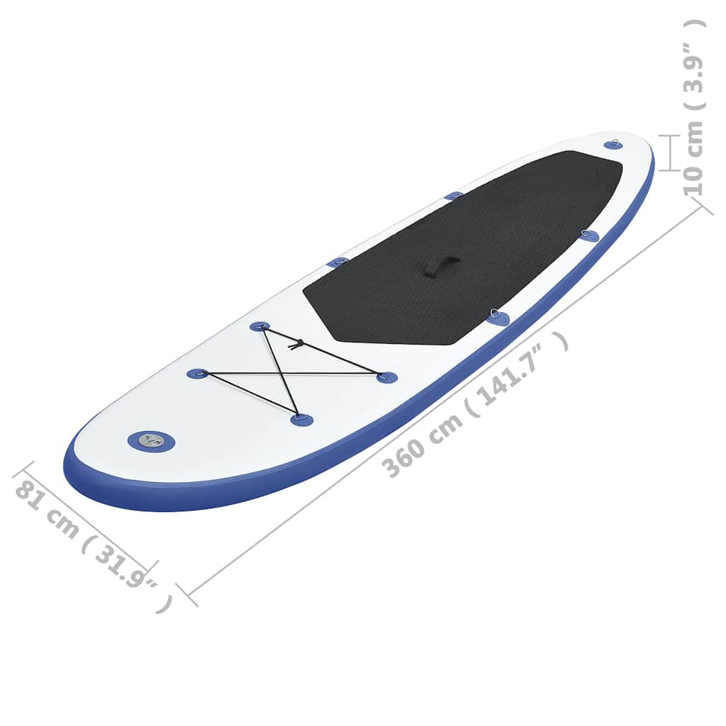 Stand Up Paddle Board Set SUP Surfboard Inflatable Blue&White
