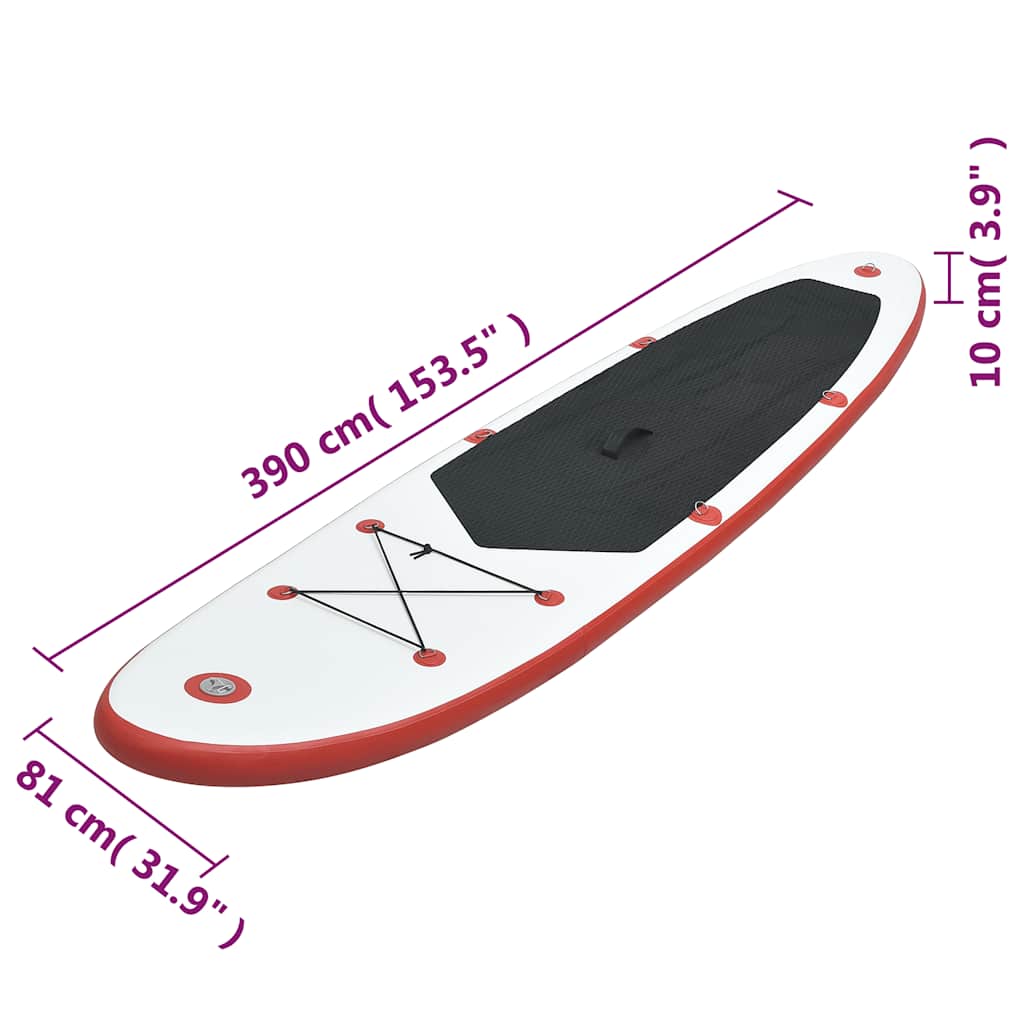Stand Up Paddle Board Set SUP Surfboard Inflatable Red&White