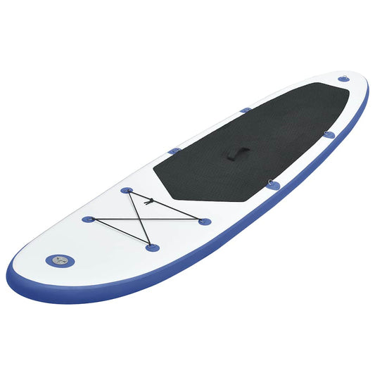 Stand Up Paddle Board Set SUP Surfboard Inflatable Blue and White Stand Up Paddle Board Set SUP Surfboard Inflatable Blue and White
