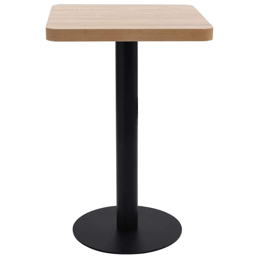 Bistro Table Light Brown 50x50 cm MDF Bistro Table Light Brown 50x50 cm MDF