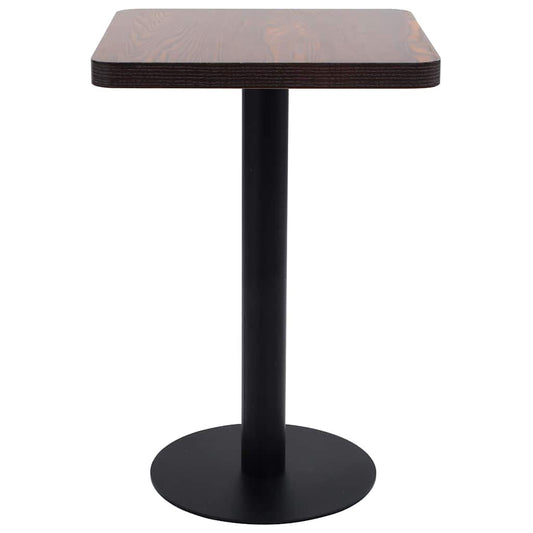 Bistro Table Dark Brown 50x50 cm MDF Bistro Table Dark Brown 50x50 cm MDF