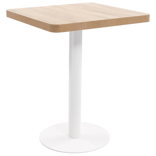 Bistro Table Light Brown 60X60 cm MDF Bistro Table Light Brown 60X60 cm MDF