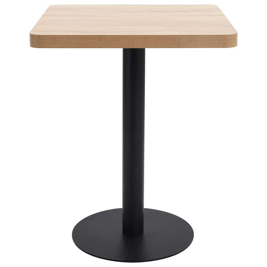 Bistro Table Light Brown 60X60 cm MDF Bistro Table Light Brown 60X60 cm MDF