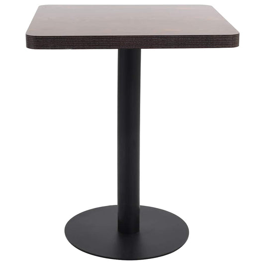 Bistro Table Dark Brown 60X60 cm MDF Bistro Table Dark Brown 60X60 cm MDF