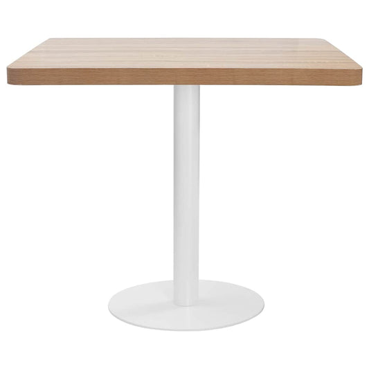 Bistro Table Light Brown 80X80 cm MDF Bistro Table Light Brown 80X80 cm MDF