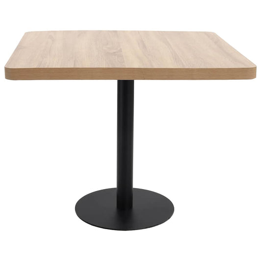 Bistro Table Light Brown 80X80 cm MDF Bistro Table Light Brown 80X80 cm MDF