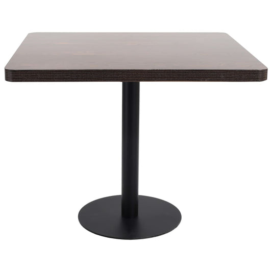 Bistro Table | Dark brown and black | MDF | Medium | Simplistic Bistro Table | Dark brown and black | MDF | Medium | Simplistic
