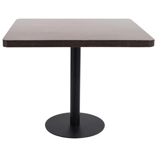 286434 vidaXL Bistro Table Dark Brown 80x80 cm MDF 286434 vidaXL Bistro Table Dark Brown 80x80 cm MDF