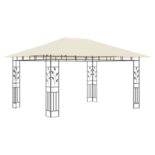 Gazebo with Mosquito Net 4x3x2.73 m Cream 180 g/m² Gazebo with Mosquito Net 4x3x2.73 m Cream 180 g/m²