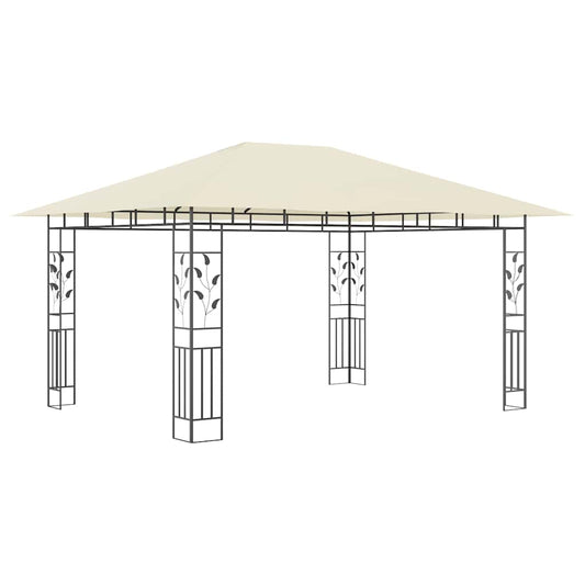 Gazebo with Mosquito Net 4x3x2.73 m Cream 180 g/m² Gazebo with Mosquito Net 4x3x2.73 m Cream 180 g/m²