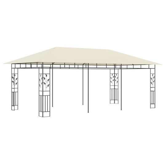 Gazebo with Mosquito Net 6x3x2.73 m Cream Gazebo with Mosquito Net 6x3x2.73 m Cream