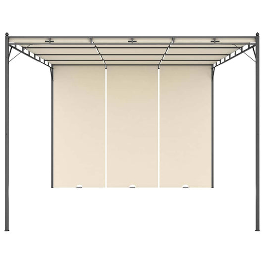 47994 vidaXL Garden Gazebo with Side Curtain 4x3x2,25 m Cream 47994 vidaXL Garden Gazebo with Side Curtain 4x3x2,25 m Cream