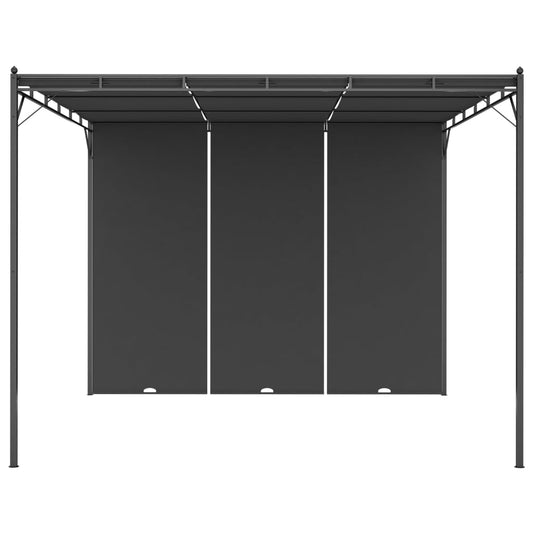47995 vidaXL Garden Gazebo with Side Curtain 3x3x2,25 m Anthracite 47995 vidaXL Garden Gazebo with Side Curtain 3x3x2,25 m Anthracite
